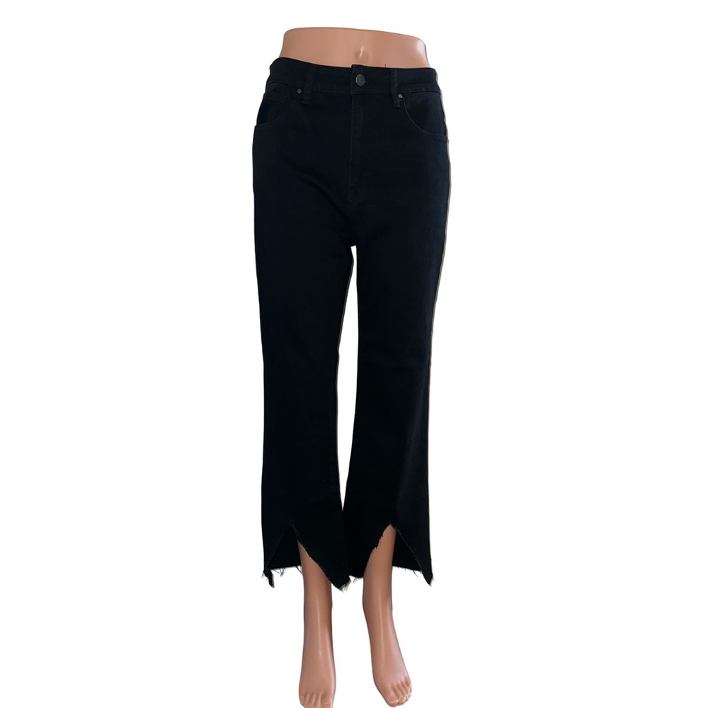 Risen High Rise V Leg Cropped Jeans